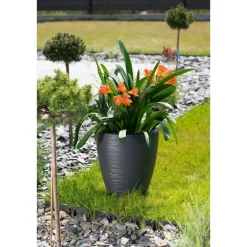 Bloempotten-Form Plastic Plantenpot - kunststof - antraciet - 40 x 58 cm