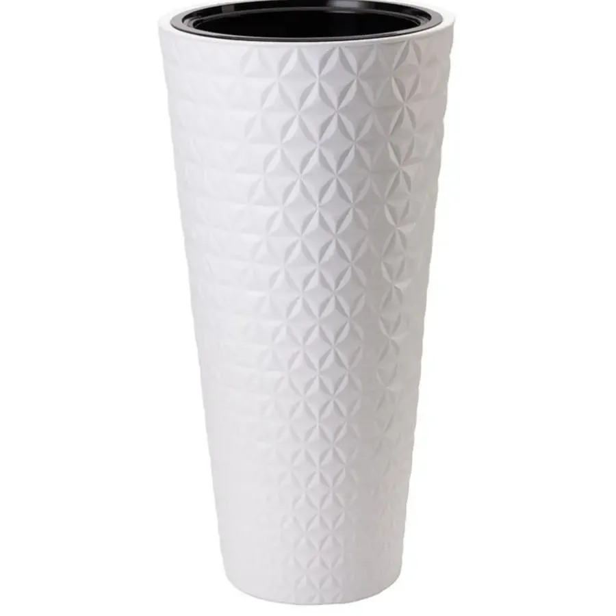 Form Plastic Plantenpot Diamond - kunststof - wit - 40 x 80