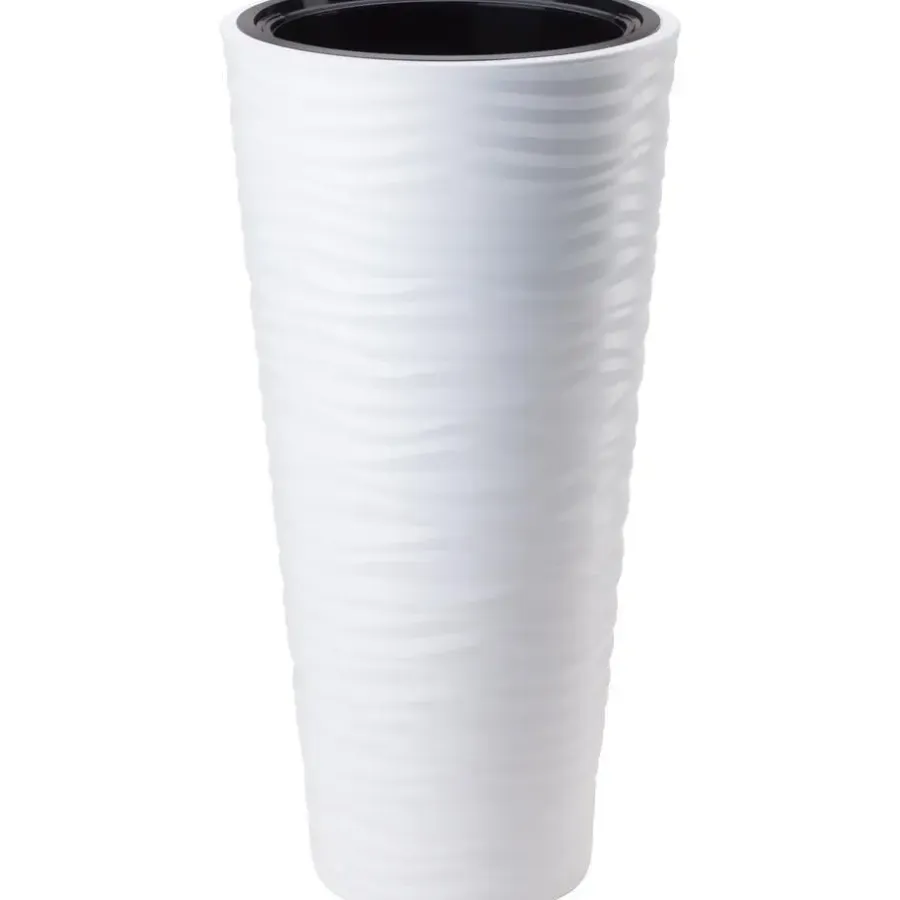 Form Plastic Plantenpot rond - kunststof - wit - D35 x H69 cm
