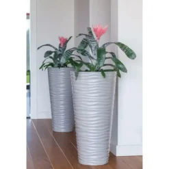 Form Plastic Plantenpot rond - kunststof - wit - D35 x H69 cm