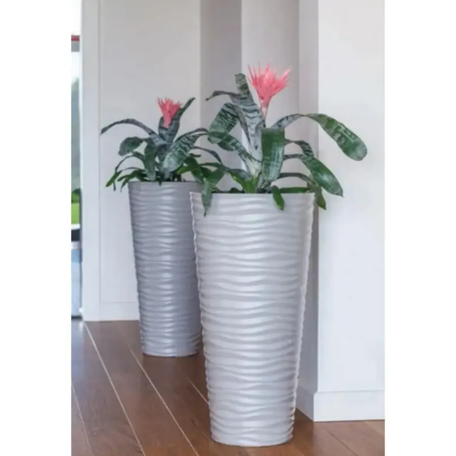 Form Plastic Plantenpot rond - kunststof - wit - D35 x H69 cm