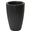 Form Plastic Plantenpot/bloempot - kunststof - zwart - 30 x 48 cm
