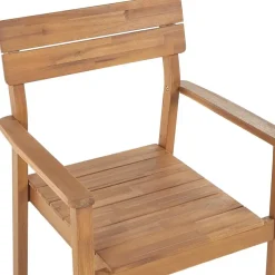 Tuinsets-Beliani FORNELLI - Tuinset voor 6 - Lichte houtkleur - Acaciahout