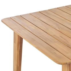 Tuinsets-Beliani FORNELLI - Tuinset voor 6 - Lichte houtkleur - Acaciahout