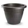 Forte Plastics Bloempot - antraciet - rond - kunststof - 60 cm