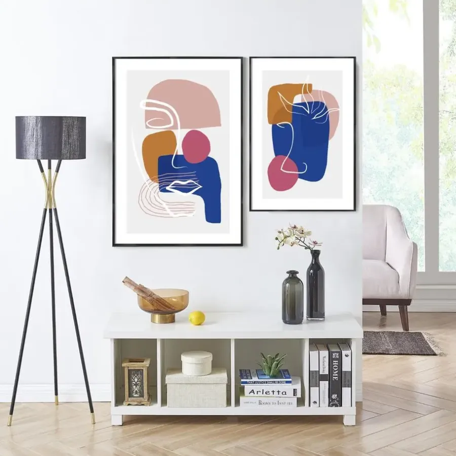 Fotolijsten-ACAZA Foto Kader, Lijst geschikt voor Foto's of Posters van 61 cm x 91,5 cm - Zwart