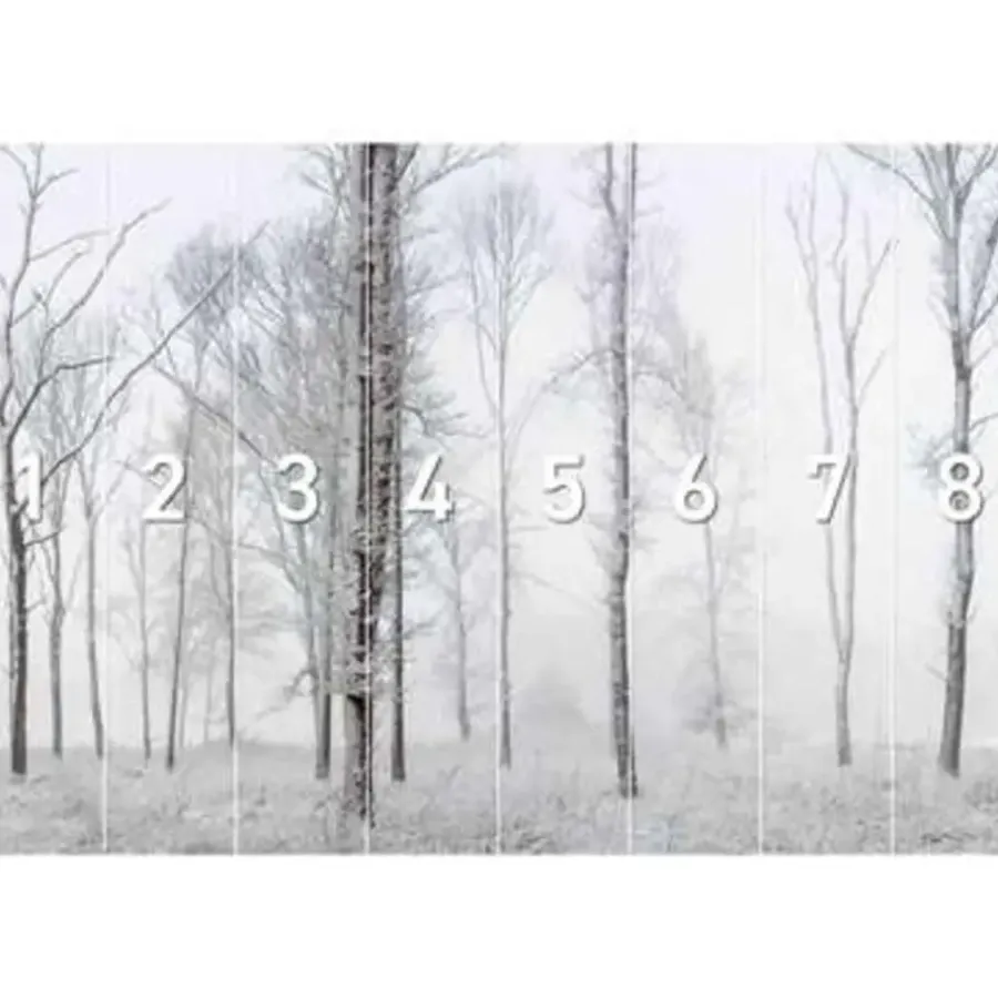 Behang-Reinders Fotobehang Winters bos - 260 x 384cm - Wit