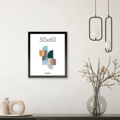 Fotolijsten-Merkloos Fotokader - Fotolijst - Wissellijst - 50x60 cm - MDF - Zwart