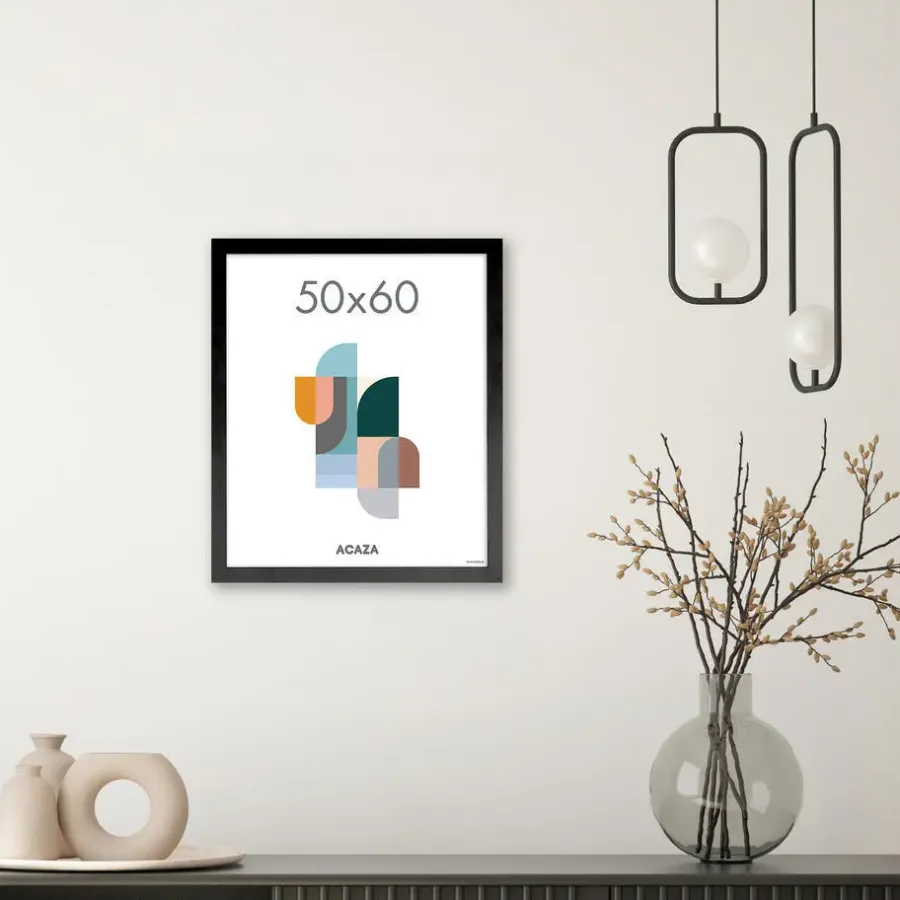 Fotolijsten-Merkloos Fotokader - Fotolijst - Wissellijst - 50x60 cm - MDF - Zwart