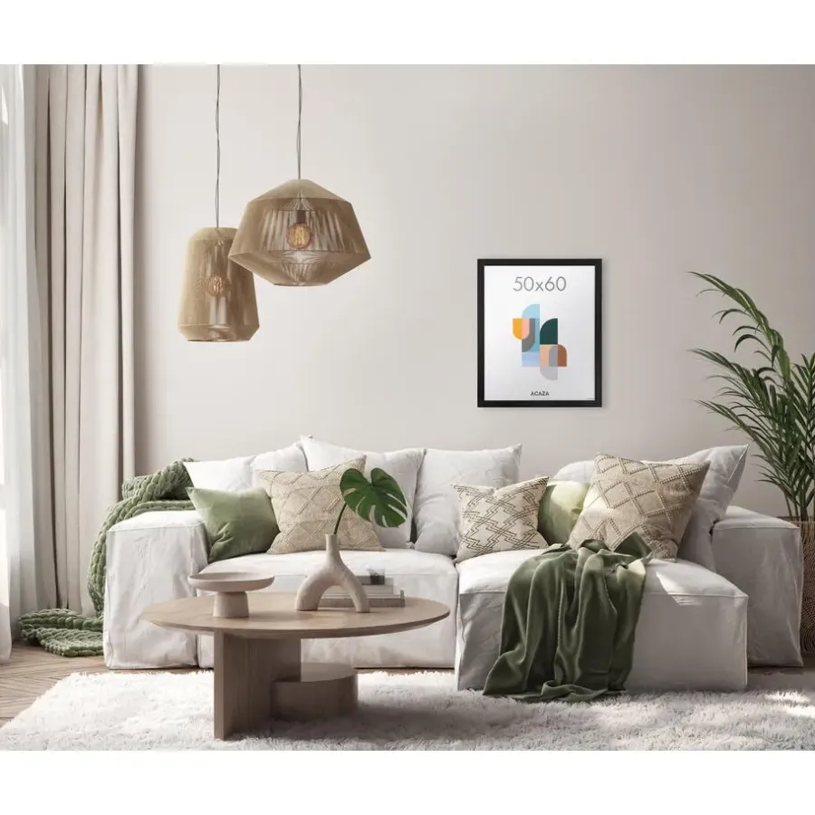 Fotolijsten-Merkloos Fotokader - Fotolijst - Wissellijst - 50x60 cm - MDF - Zwart