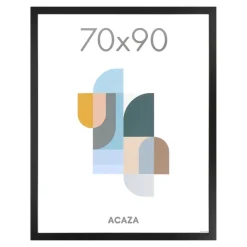 ACAZA Fotokader - Fotolijst - Wissellijst - 70x90 cm - MDF - Zwart