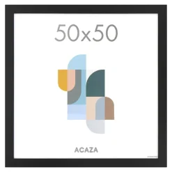 Fotolijsten-Merkloos Fotokader - Fotolijst - Wissellijst - 50x50 cm - MDF - Zwart