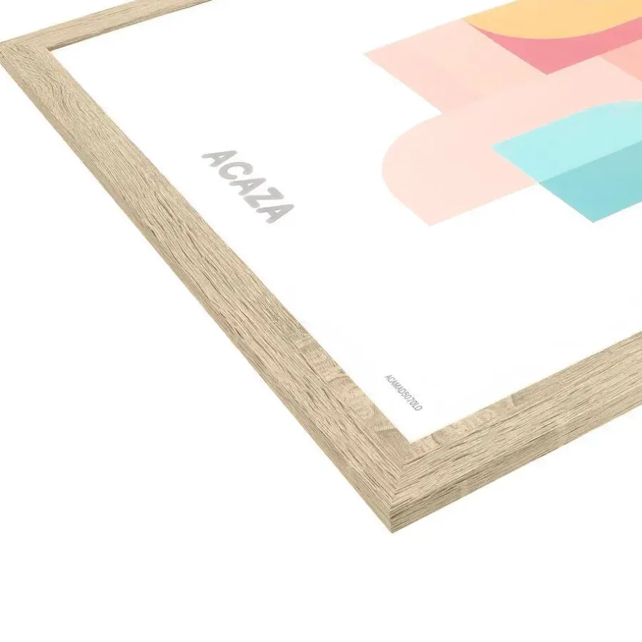 Fotolijsten-Merkloos Fotokader - Fotolijst - 50x70 cm - MDF hout - Lichte Eik