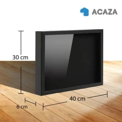 Fotolijsten-Merkloos Fotokader in 3D - Box Frame - Fotolijst - 3.5 cm diep - MDF - 30x40cm - Zwart