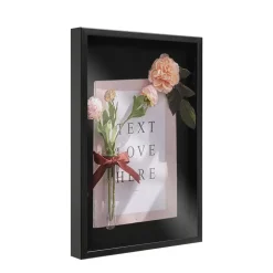 Fotolijsten-Merkloos Fotokader in 3D - Box Frame - Fotolijst - 6 cm diep - MDF - 40x60cm - Zwart