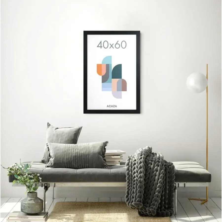 Merkloos Fotokader Madison voor Foto's van 40 x 60cm - MDF Houten Fotolijst - Zwart