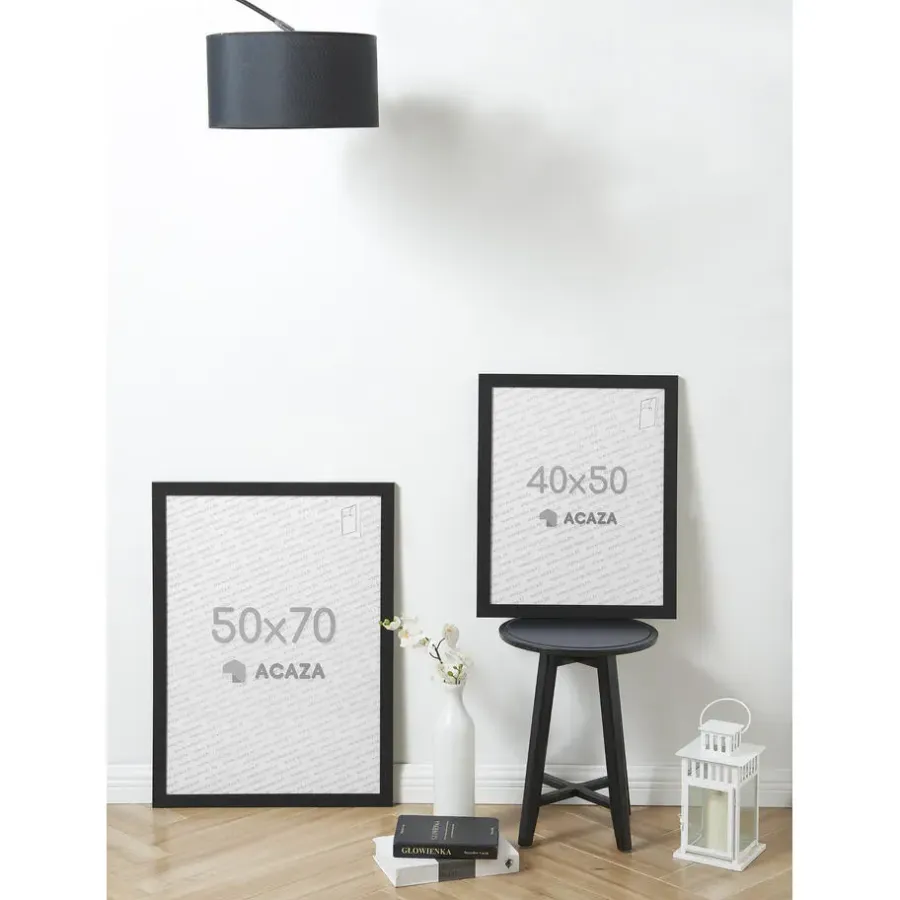 Fotolijsten-Merkloos Fotokader Madison voor Foto's van 40x50cm - MDF Houten Fotolijst - Zwart