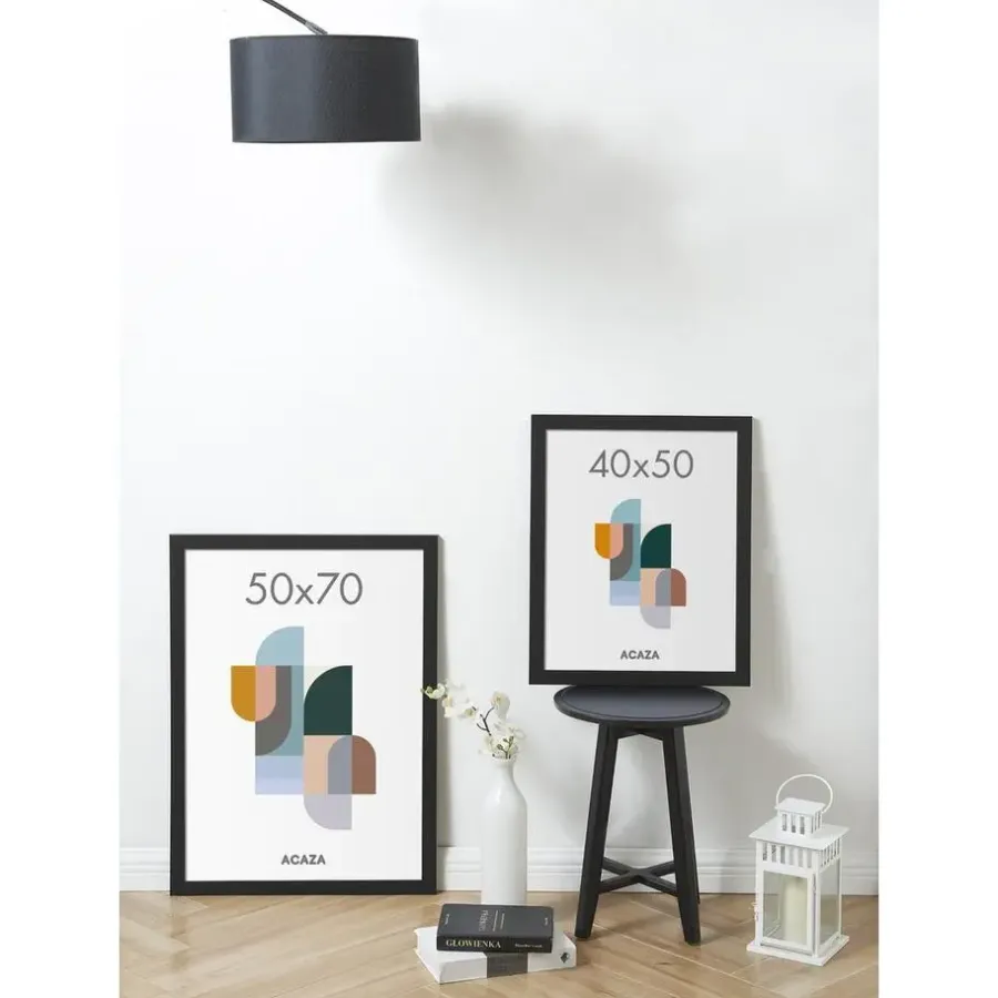 Fotolijsten-Merkloos Fotokader Madison voor Foto's van 40x50cm - MDF Houten Fotolijst - Zwart