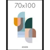 Fotolijsten-Merkloos Fotokader 70x100cm - Fotolijst in MDF Hout - Zwart