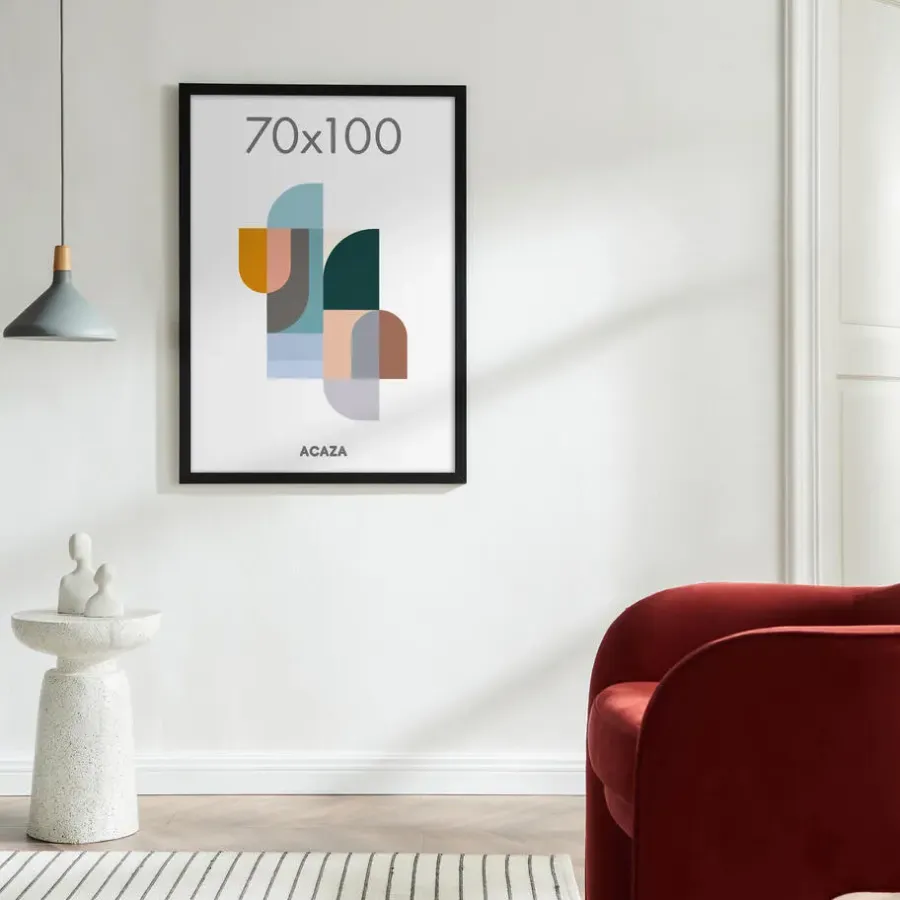 Fotolijsten-Merkloos Fotokader 70x100cm - Fotolijst in MDF Hout - Zwart