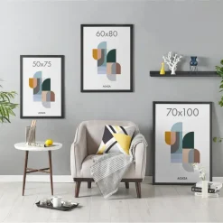 Fotolijsten-Merkloos Fotokader 70x100cm - Fotolijst in MDF Hout - Zwart