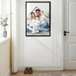 Fotolijsten-Merkloos Fotokader 70x100cm - Fotolijst in MDF Hout - Zwart