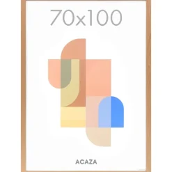 ACAZA Fotolijst - Wissellijst voor Posters - 70x100 cm - MDF - Warme Eik