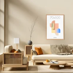 ACAZA Fotolijst - Wissellijst voor Posters - 70x100 cm - MDF - Warme Eik