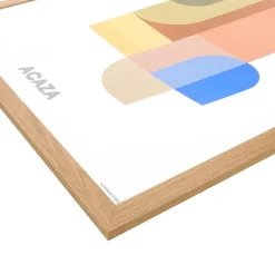 Merkloos Fotolijst Poster Formaat 61x91,5 cm - MDF Hout - Warme Eike
