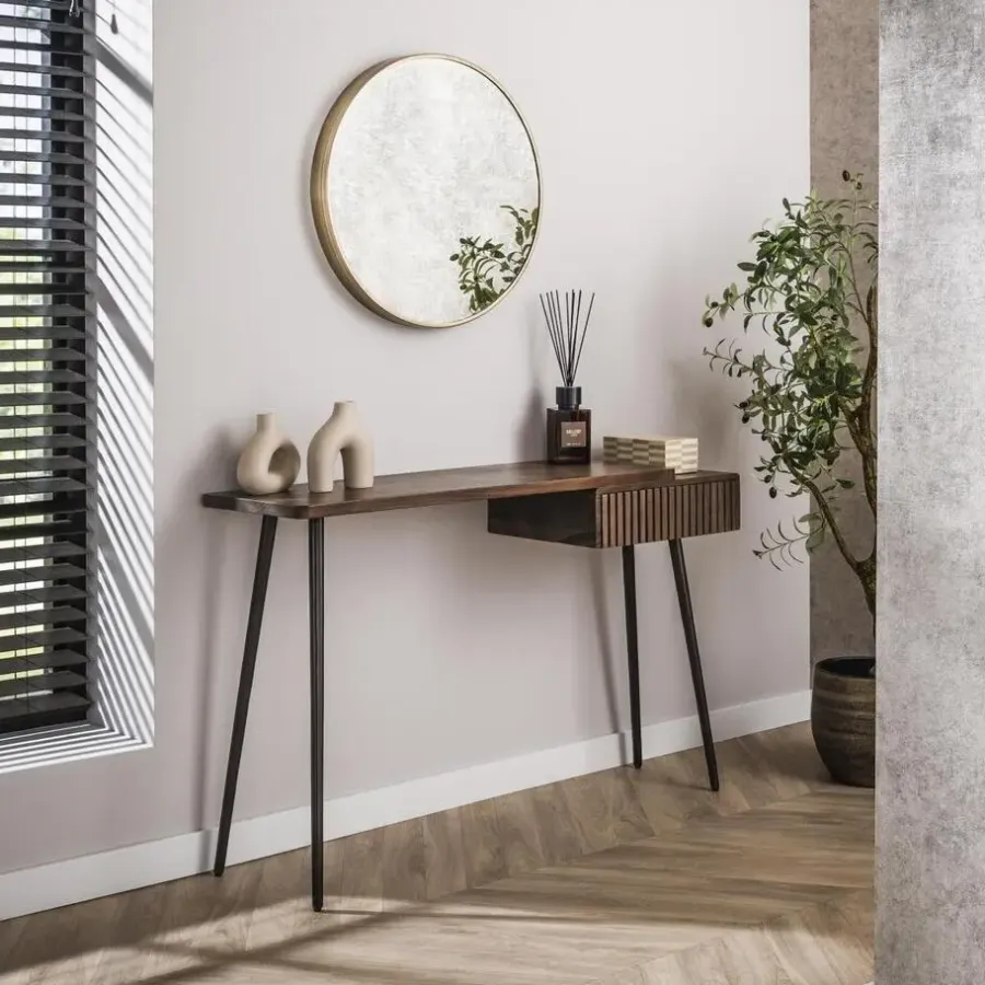 Sidetables-Fraaai - Marino sidetable - 120 cm - acaciahout - bruin