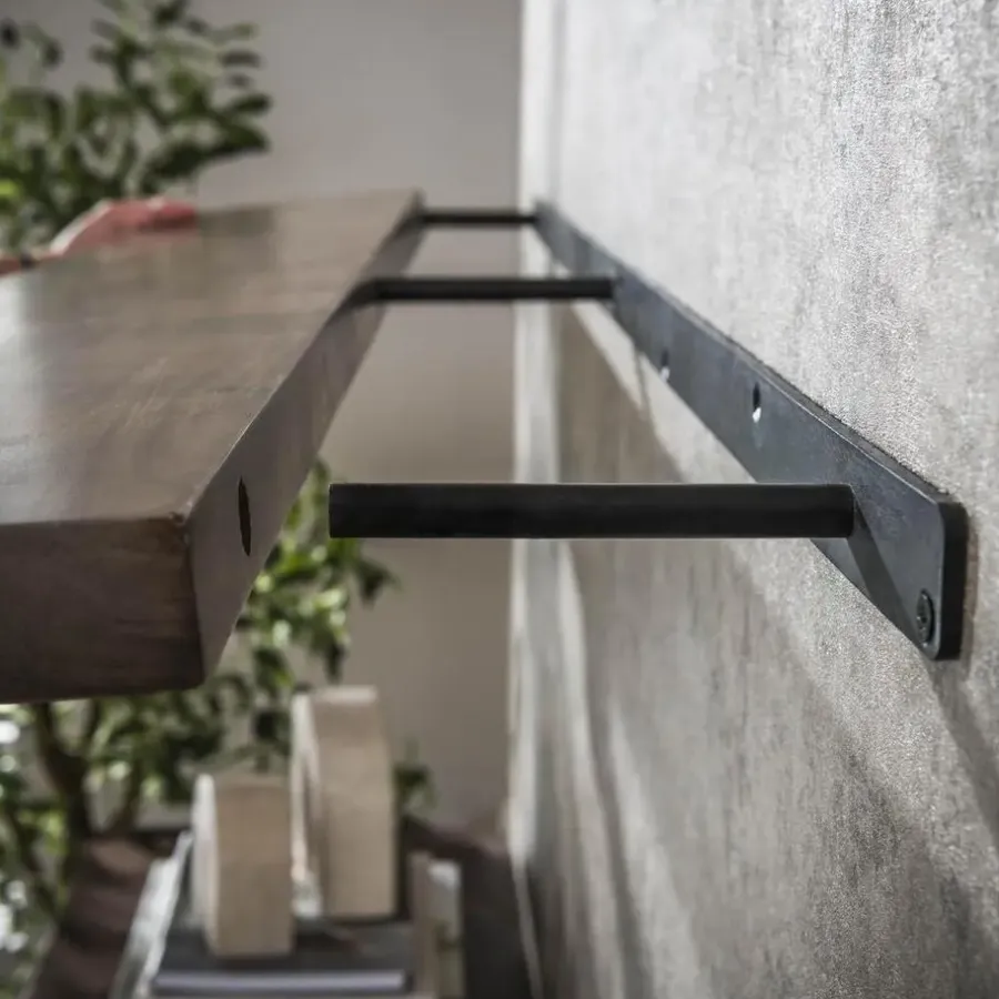 Wandplanken-Fraaai - Marino wandplank - 120 cm - acaciahout - bruin