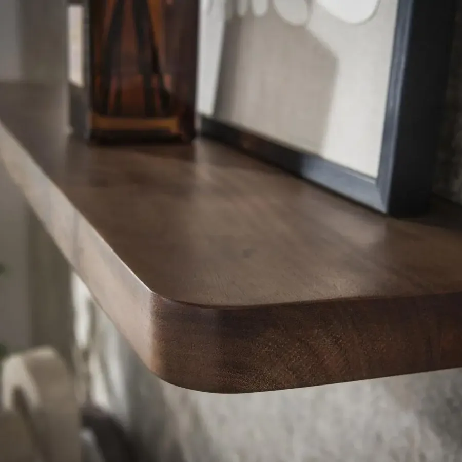 Wandplanken-Fraaai - Marino wandplank - 120 cm - acaciahout - bruin