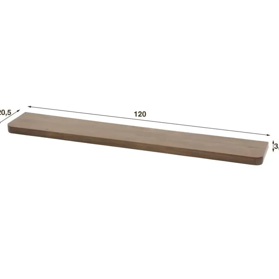 Wandplanken-Fraaai - Marino wandplank - 120 cm - acaciahout - bruin