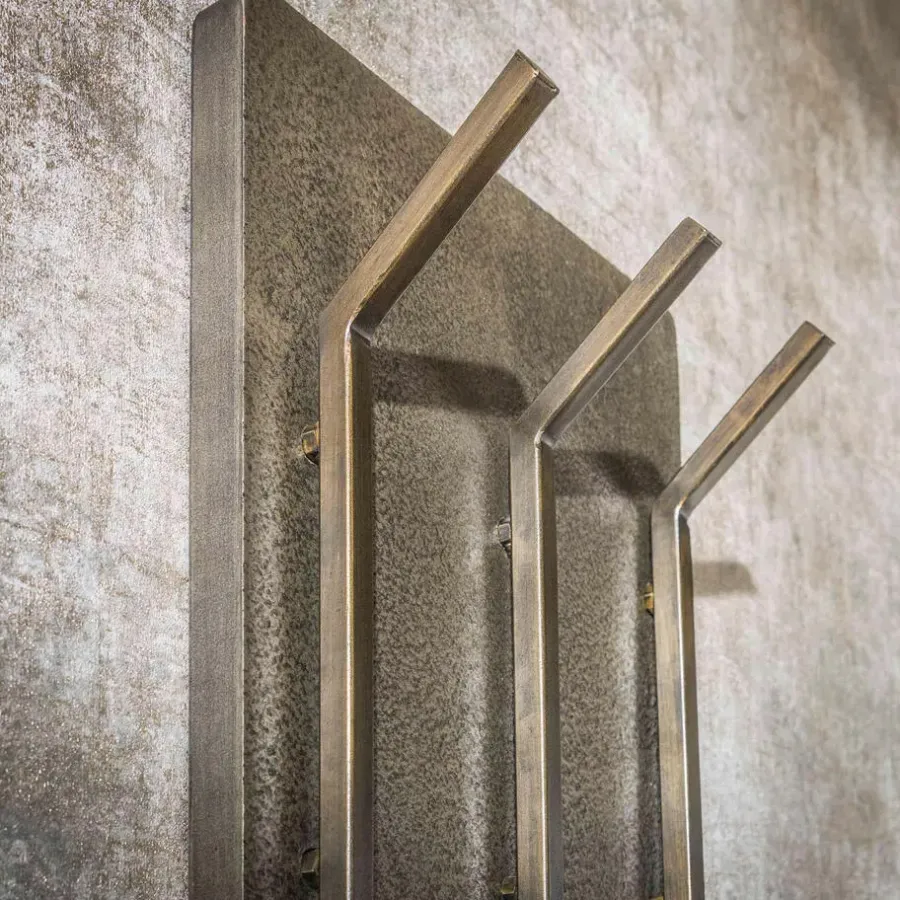 Fraaai - Nowi kapstok 2x3 haken hoog - brons antiek