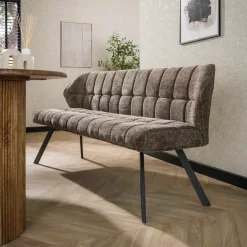Fraaai - Ramon eetkamerbank 180 cm geweven - taupe