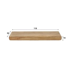 Fraaai - Renee wandplank 118 cm - mangohout