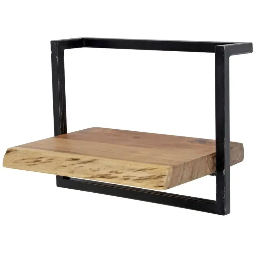 Fraaai - Woody metaal wandplank 40 cm