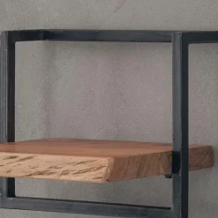 Fraaai - Woody metaal wandplank 40 cm
