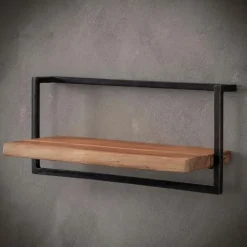 Wandplanken-Fraaai - Woody metaal wandplank 65 cm
