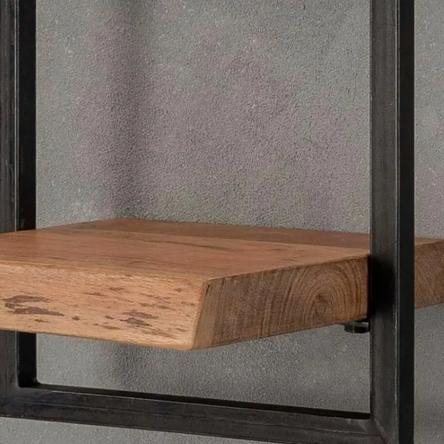 Wandplanken-Fraaai - Woody metaal wandplank 30 cm