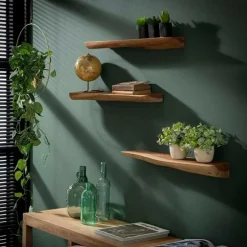 Fraaai - Woody wandplank set van drie