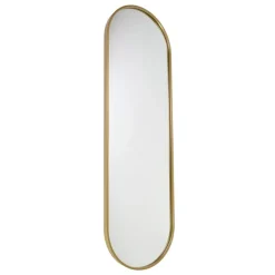 Spiegels-Fragix Boston Passpiegel Ovaal - Goud - Metaal - 130x40