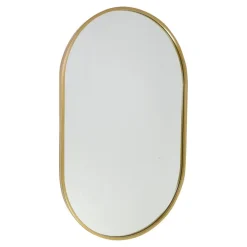 Fragix Boston Spiegel Ovaal - Goud - Metaal - 80x50
