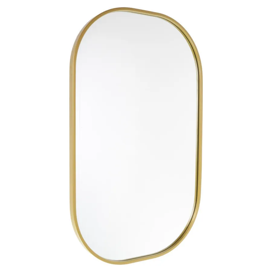 Spiegels-Fragix Iris Spiegel Ovaal - Goud - Metaal - 80x50