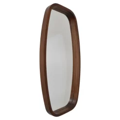 Fragix Wandspiegel Eva 40x80 Donker bruin hout