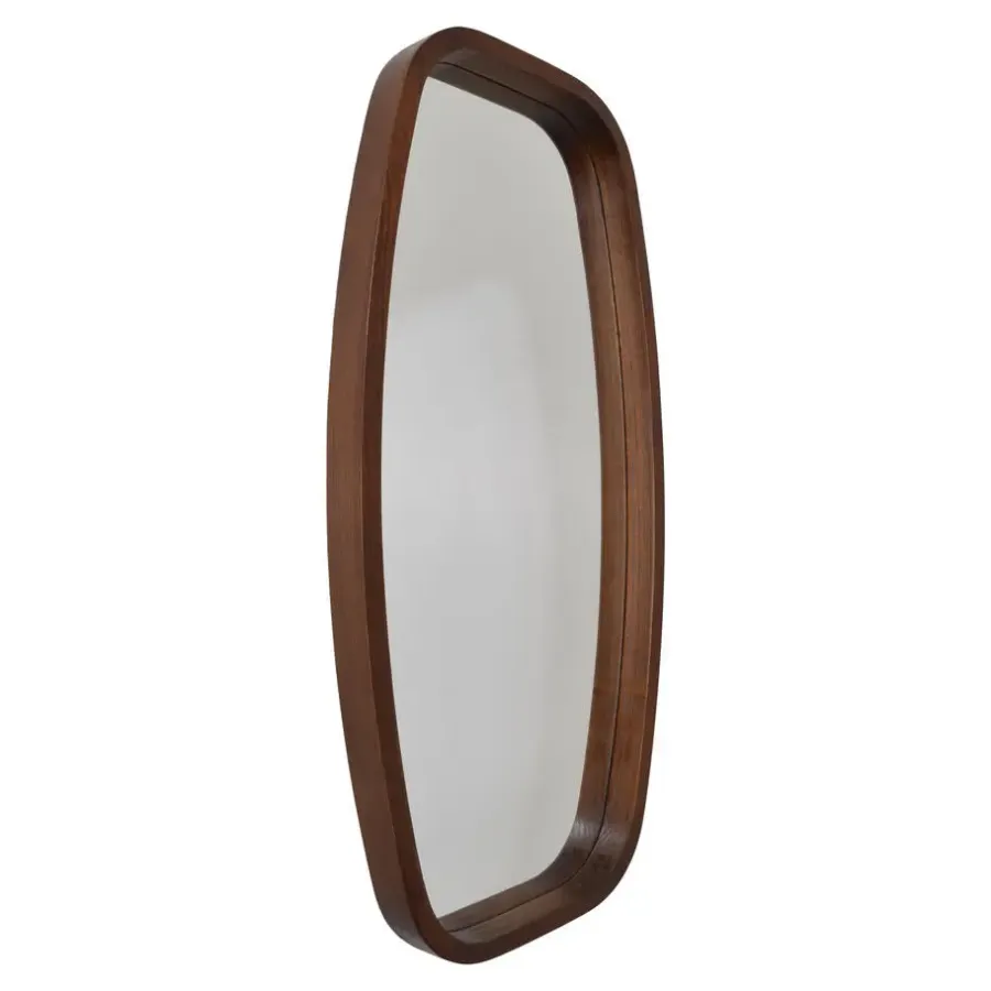 Fragix Wandspiegel Eva 40x80 Donker bruin hout