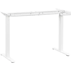 Homeworx Frame zit/sta bureau handmatig verstelbaar - wit