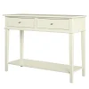 Dorel Home Franklin - Consoletafel met 2 laden in wit MDF