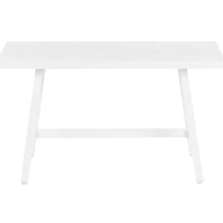 Beliani FRATTE - Tuintafel - Wit - Aluminium