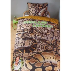 Kinderdekbedovertrekken-FREEK VONK Ssslaap Lekker dekbedovertrek - 140x200 - Bruin